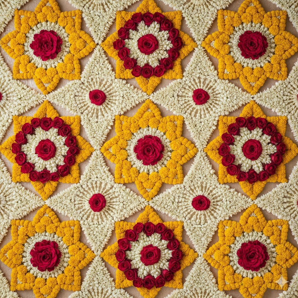 Flower Wall Backdrop